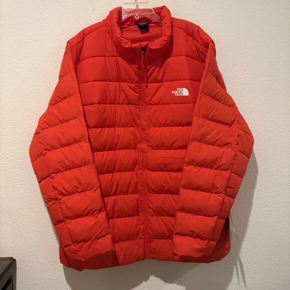 NEW The North Face Big Aconcagua 3 Jacket Puffer 600 Fill Men 4X Fiery Red - Picture 3 of 11